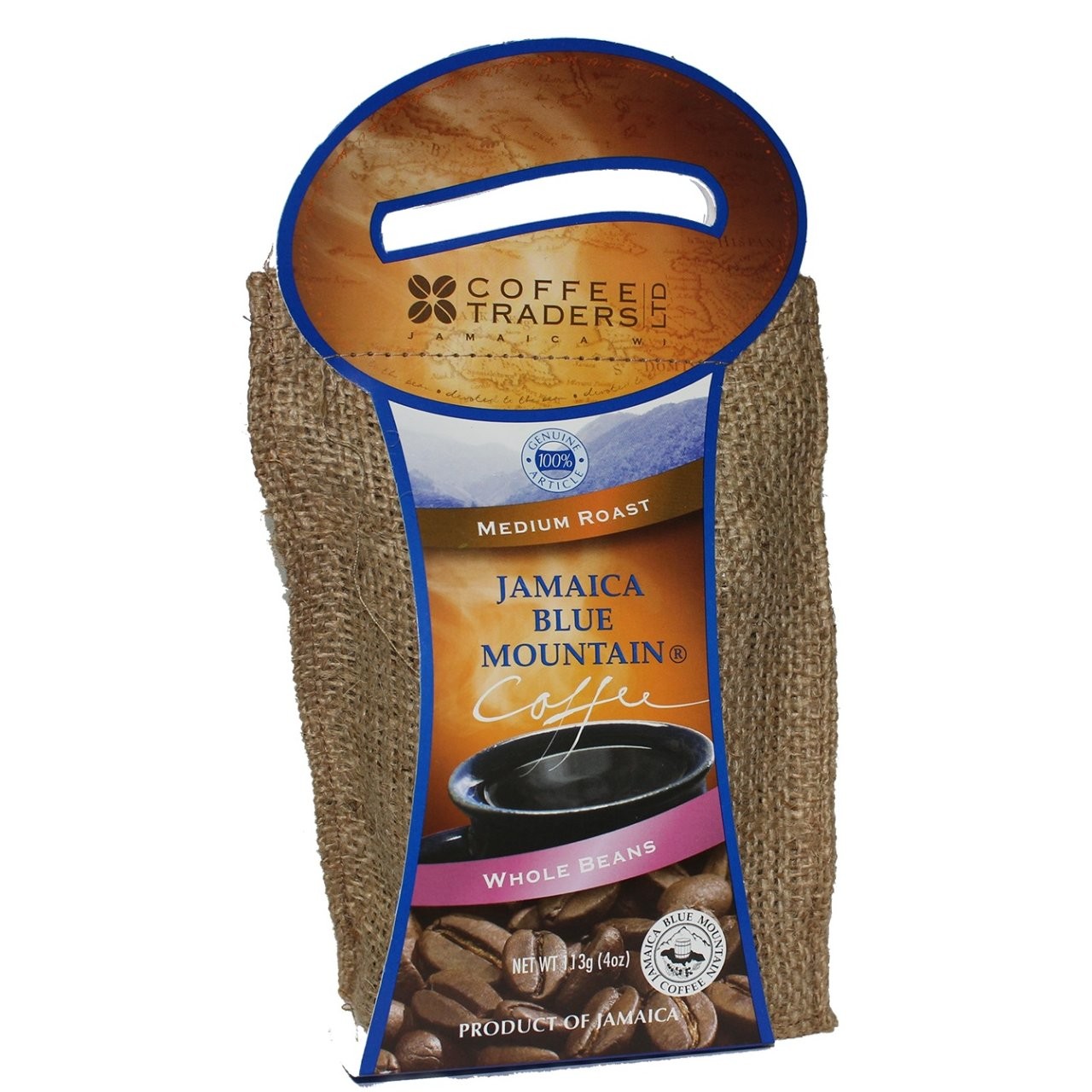 COFFEE TRADERS 100% JBM COFFEE BEANS 4oz