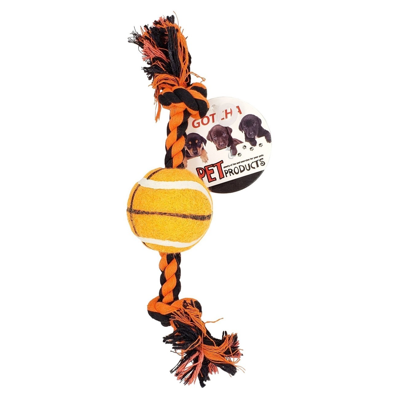 GOTCHA COTTON BALL ROPE TOY 1ct