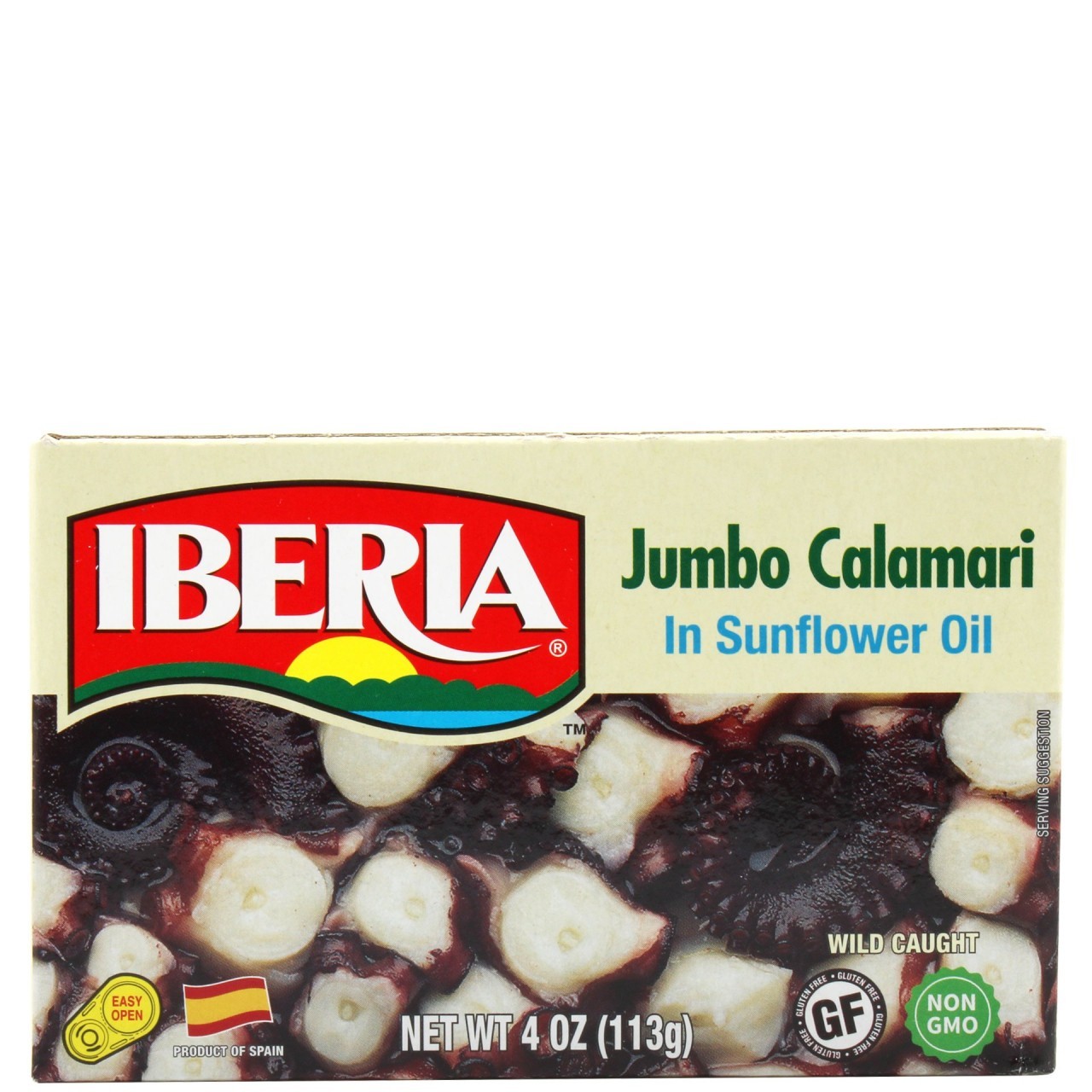 IBERIA CALAMARI SUNFLOWER OIL 113g