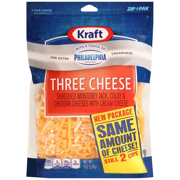 KRAFT THREE CHEESE PHIL 8oz