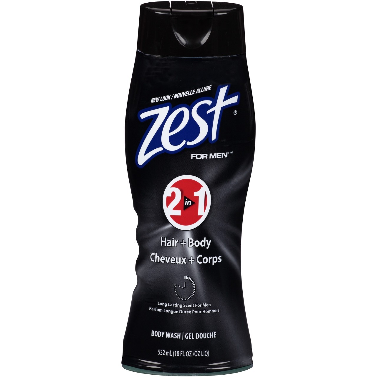 ZEST BODY WASH 2IN1 HAIR & BODY MEN 18oz