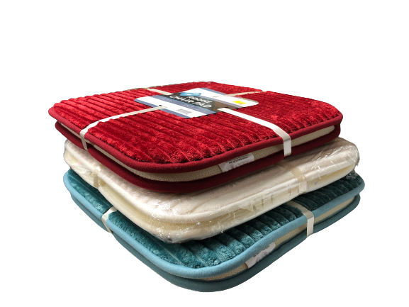 Sultan's Linens Ribbed Microfiber Chair Pad, 2pcs